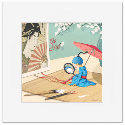 Timeliot se déguise en petite japonaise