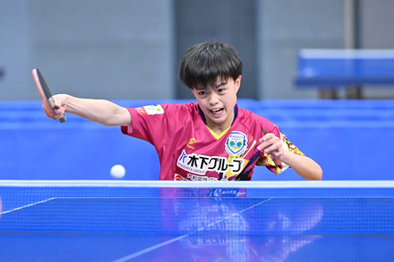 14歳以下男子シングルス準優勝:大野颯真(木下アカデミー)@卓球レポート/バタフライ