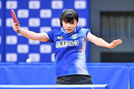 14歳以下女子シングルス第3位:南 芹那(木下アカデミー)@卓球レポート/バタフライ