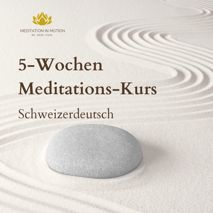 5 Wochen Online-Meditationskurs - von Meditation in Motion, Studio in Zürich Oerlikon