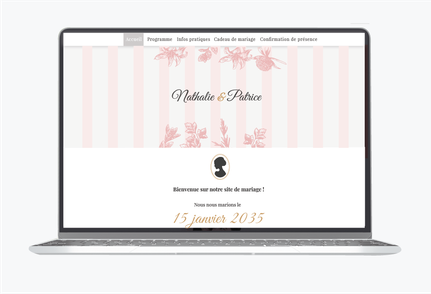 Site de mariage-Site internet de mariage-wedding website-assorti au faire-part-Voyage-pays-boussole-passeport-mappemonde-bleu