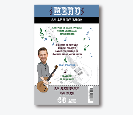 menu anniversaire 