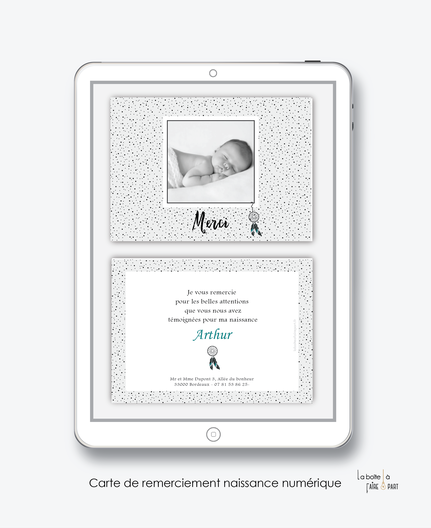 Carte De Remerciements Naissance Garcon Attrape Revesa Pois Pdf Numerique Faire Part Naissance Faire Part Bapteme Et Invitation Anniversaire Adulte La Boite A Faire Part