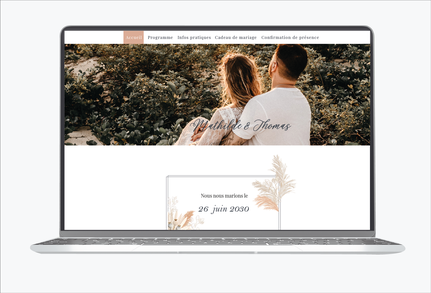 site internet de mariage- site de mariage - wedding website-site assorti au faire part