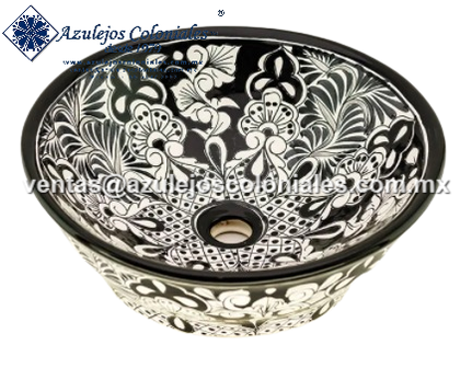 <img src="Lavabo Falda decorado de Talavera.jpg" alt=" Lavabo Decorado de Talavera Modelo Falda para sobre Poner, hecho y decorado en México 100% a mano" />