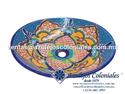 <img src="lavamanos Aguamanil decorado de talavera.jpg" alt=" Lavabo Decorado Colibrí Modelo Aguamanil para sobre poner, hecho y decorado en México 100% a mano" />