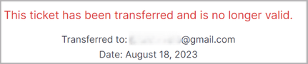 Ticket resale