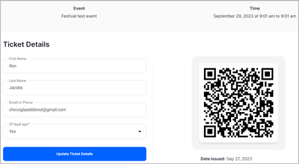 Ticket resale