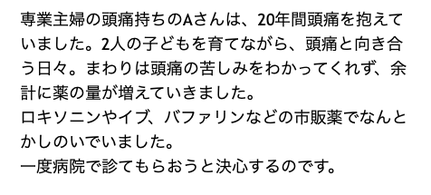 薬が増えていく時の様子を表す文章