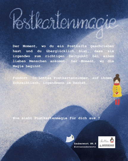 ZAUBERWORT NR.8: POSTKARTENMAGIE #lottaszauberworte