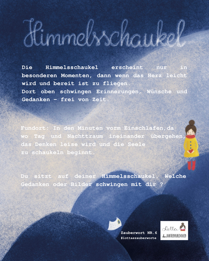 ZAUBERWORT NR.6: HIMMELSSCHAUKEL #lottaszauberworte
