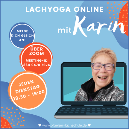 Lachyoga online jeden Dienstag