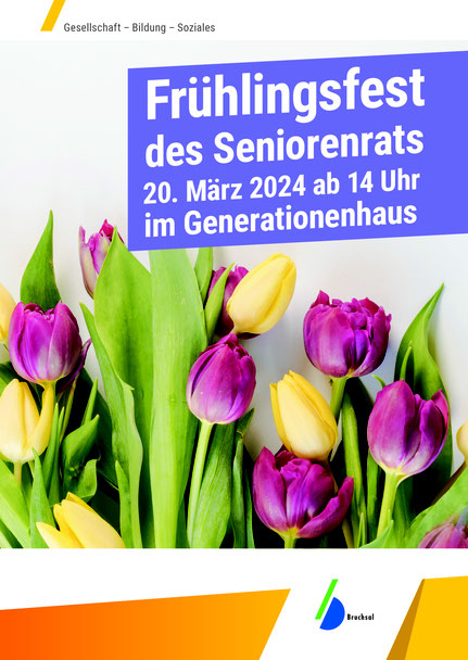 Frühlingsfest des Seniorenrats Stadt Bruchsal am 20. März 2024. Im Generationenhaus