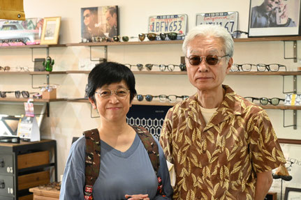 ◎フレーム：Mr.Gentleman EYEWEAR / EMMA　◎レンズ：HOYA / NULUX SENSITY DARK