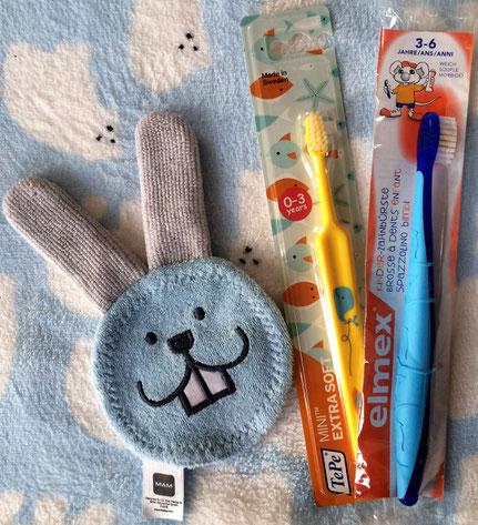 Quellen: © MAM Oral Care Rabbit ; TePe; elmex