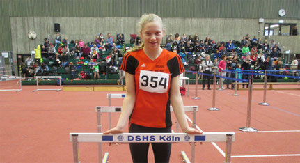     Lara Hochdörffer war beim Hallensportfest der Sporthochschule in Köln am Start.