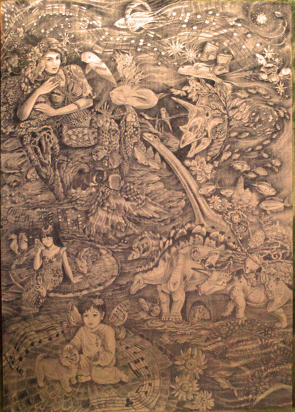 地球のしらべ ほしのしらべ 絵画 立花雪 たちばなゆき