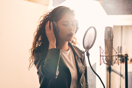 Singen, Gesangsunterricht, Studioaufnahmen, Homestudio