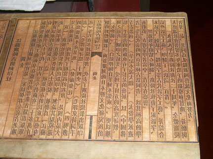 Chinese Woodblock housed at the Yangzhou Museum