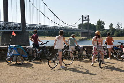 Idée de séjour en itinérance entre Nantes et Angers en groupe à vélo, sur la Loire à Vélo