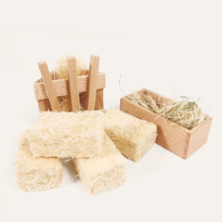 Stall Zubehör aus Holz – passend für Schleich® Pferde