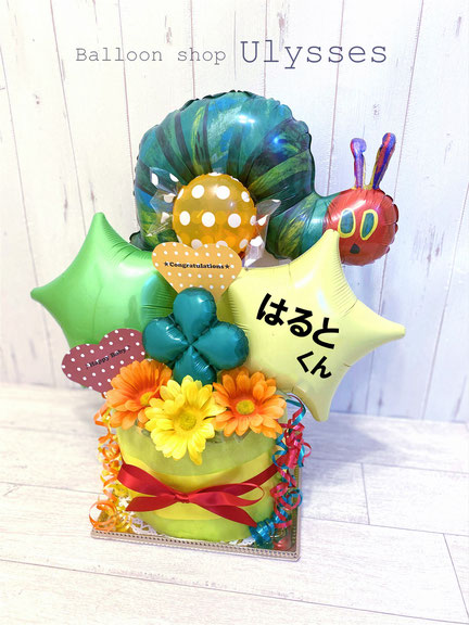 Flower Box HOLOPONO様 隠し おむつケーキ オムツケーキ 出産祝い