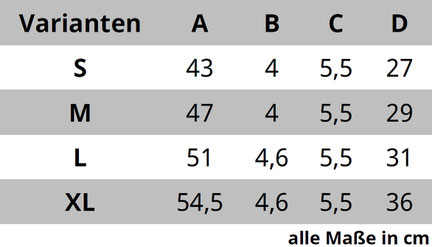 Maße Bassbänder