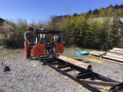 決まりました。】ジャンク ハスクバーナ 移動式製材機ホリゾン