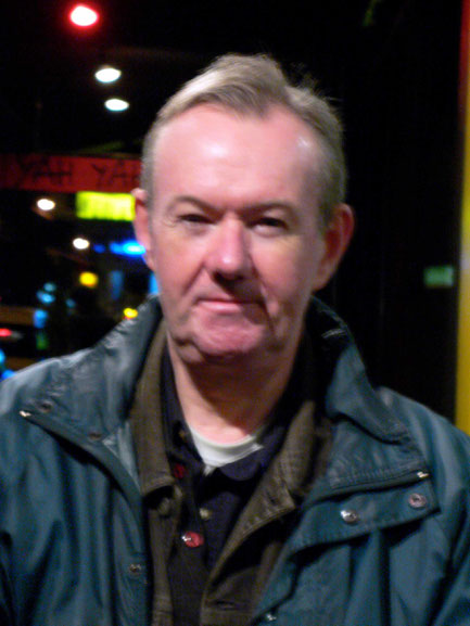 Portrait of Dave Ellison by Vera Di Campli San Vito. (Reminiscent of a Karl Gallagher ‘dot’ painting).
