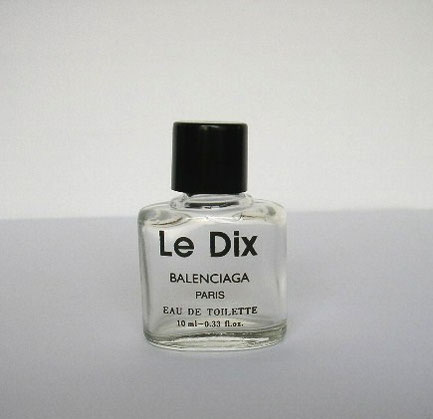 MINIATURE ANCIENNE : LE DIX, EAU DE TOILETTE 10 ML.