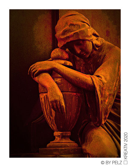 Exponattitel: Die Totenwächterin - Exponatgrößen: 30 x 40 - Art: fineART - © by Pelz Kreativ 2020