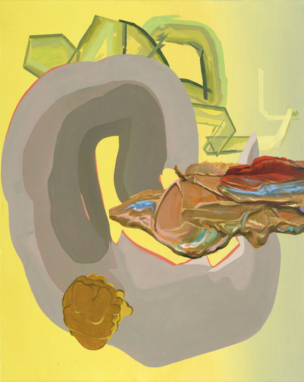 Maja Rohwetter, Hot Standby, oil on canvas, 100 x 80 cm, 2019