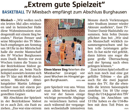 Artikel im Miesbacher Merkur am 12. April 2024 - Zum Vergrößern klicken