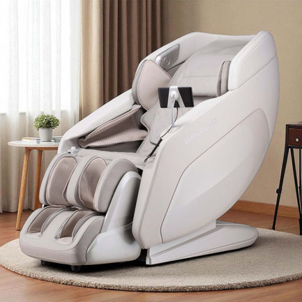 Massagesessel ROYALRELAXX in hellbeige-hellgrau