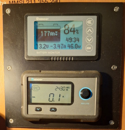 Batteriemonitore bei Regenwetter
