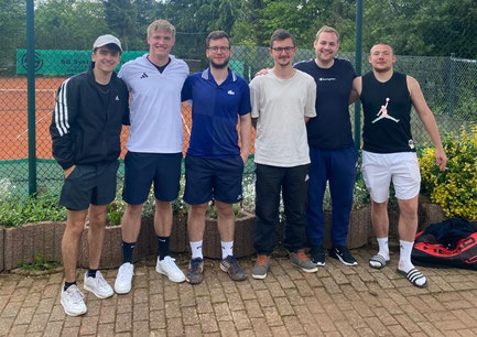 TCM Herren: M. Scholl, J. Brüggemann, L. Franke, N. Löcher, J. Monix, M. Spitzley