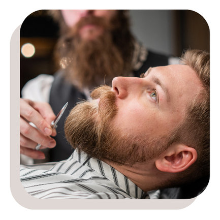 animation barbier au travail pour offrir un moment de soin et de bien-être aux équipes
