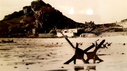 Beach obstacle on a Jersey Beach