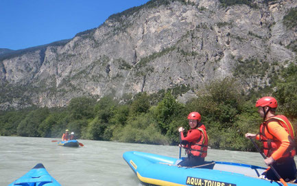 Schlauchkanu, Ach, Ötztal, Tirol, Österreich