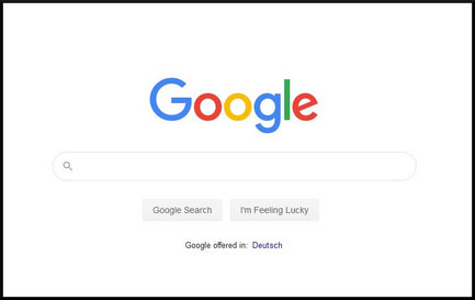 Google Suchmaschine - Pionier für minimalistisches Webdesign