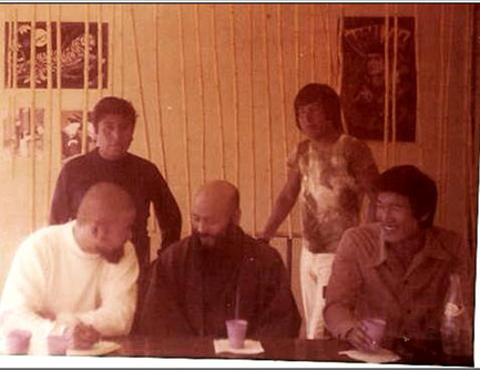 Shihan Kazuiko Morita, Shihan Gijin Hirmatsu, dojo Nezahualcoyotl, 1974