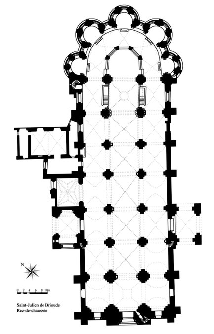 43 - Brioude - Basilique Saint-Julien : Plan - Auvergne