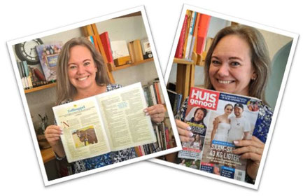 Skryfgeheime-skrywer Martelize Faber met haar storie in Huisgenoot