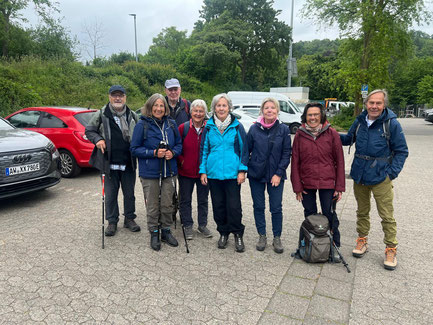 Wandergruppe am Start