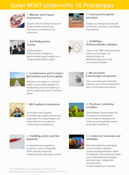 10 Tipps für einen gendergerechten MINT-Unterricht