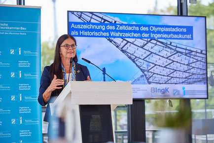 Pressefoto, Fotograf München, Auszeichnung Olympiastadion als Historisches Bauwerk