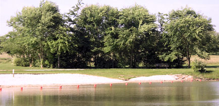 Le premier bassin avec sa plage