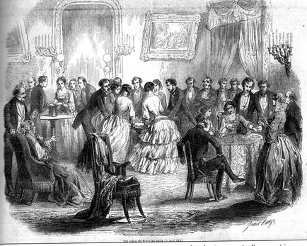 Tables tournantes - magazine l'Illustration de 1853