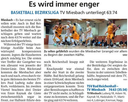 Bericht im Miesbacher Merkur am 5. Februar 2025 - Zum Vergrößern klicken