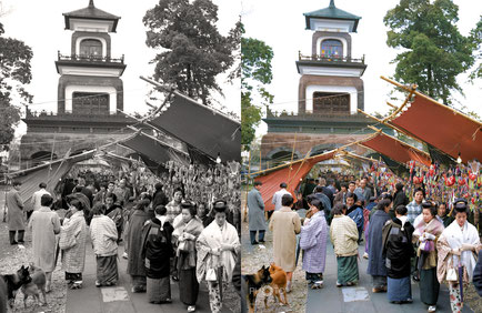 1959（昭和34）年1月1日、金沢市の尾山神社